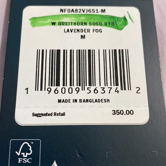 NWT-THE NORTH FACE-SUMMIT BREITHORN 50/50 HYBRID WOMEN'S (Lavendar/size Medium) - Picture 7 of 7